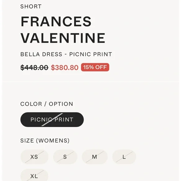 France’s Valentine Bella Picnic Cotton Shirtdress size XS - Picture 8 of 10